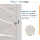 Ver imagem 6 de Sapateira Modular 2 Portas Hera CabeCasa MadeiraOriginals Branco/Algodão/Cinza
