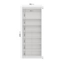 Ver imagem 3 de Sapateira Modular 2 Portas Hera CabeCasa MadeiraOriginals Branco/Algodão/Cinza