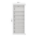 Ver imagem 3 de Sapateira Planejada 2 Portas Hera CabeCasa MadeiraOriginals Branco/Algodão/Cinza