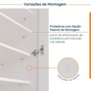Ver imagem 6 de Sapateira Planejada 2 Portas Hera CabeCasa MadeiraOriginals Branco/Algodão/Cinza