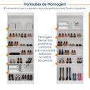 Ver imagem 7 de Sapateira Modular 2 Portas Hera CabeCasa MadeiraOriginals Branco/Algodão/Cinza