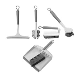 Kit Acessórios de Limpeza 5 Peças Flow Bege Fechado - 1