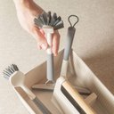 Ver imagem 3 de Kit Acessórios de Limpeza 5 Peças Flow Bege Fechado