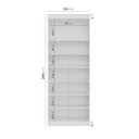 Ver imagem 3 de Sapateira Modular 2 Portas Hera CabeCasa MadeiraOriginals Branco/Geada/Louro/Cinza