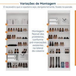 Sapateira Modular 2 Portas Hera Cabecasa MadeiraMadeira - 7