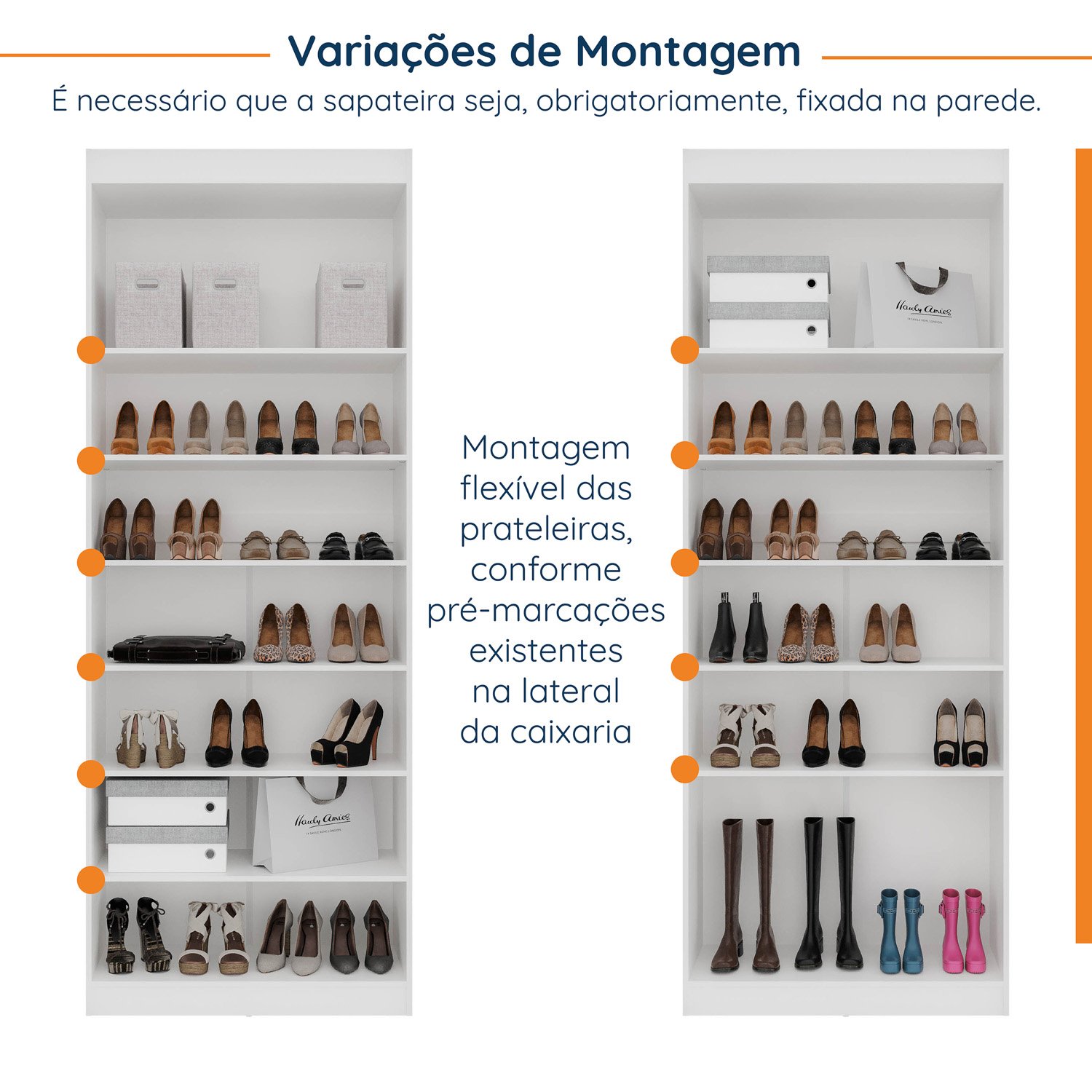 Sapateira Modular 2 Portas Hera Cabecasa MadeiraMadeira - 7