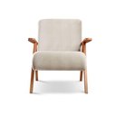 Ver imagem 1 de Poltrona Braço de Madeira Laguna Linho Nude 100