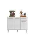 Ver imagem 2 de Balcão de Cozinha 3 Portas 1 Gaveta Mariah Compacto e Resistente