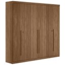 Ver imagem 2 de Guarda Roupa Casal 232cm 6 Portas 4 Gavetas Zain Jatobá S01 - Mpozenato
