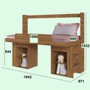 Ver mais imagens de Cama Articulável Horizontal Solteiro Multifuncional Las Vegas