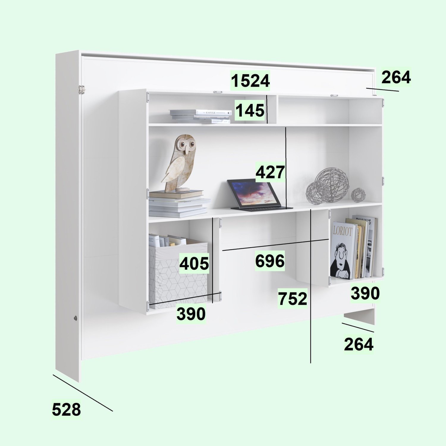 Cama Articulável Horizontal Casal Multifuncional Latino - 6