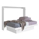 Ver imagem 2 de Cama Articulável Horizontal Casal com Estação de Trabalho 140 Latino Branco