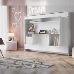 Cama Articulável Horizontal Casal com Estação De Trabalho 140 Latino  - 4