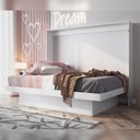 Ver imagem 1 de Cama Articulável Horizontal Casal com Estação de Trabalho 140 Latino Branco