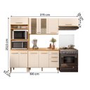 Ver imagem 2 de Conjunto de Cozinha Madre Modulado com 10 Portas 2 Gavetas