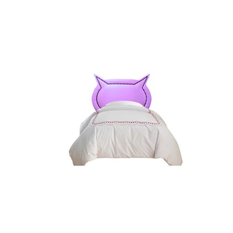 Cabeceira Box Solteiro Estofada Deluxe Gatinho Lilás Corino