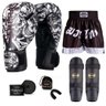 Kit Boxe Muay Thai Fheras Top Caveira Branca (03003515) - 1