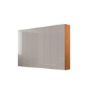 Ver imagem 2 de Guarda Roupa Casal Alpes Mdf 8 Portas e 4 Gavetas Moderna Naturalle/off White