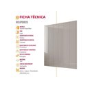 Ver imagem 5 de Guarda Roupa Casal Alpes Mdf 8 Portas e 4 Gavetas Moderna Naturalle/off White
