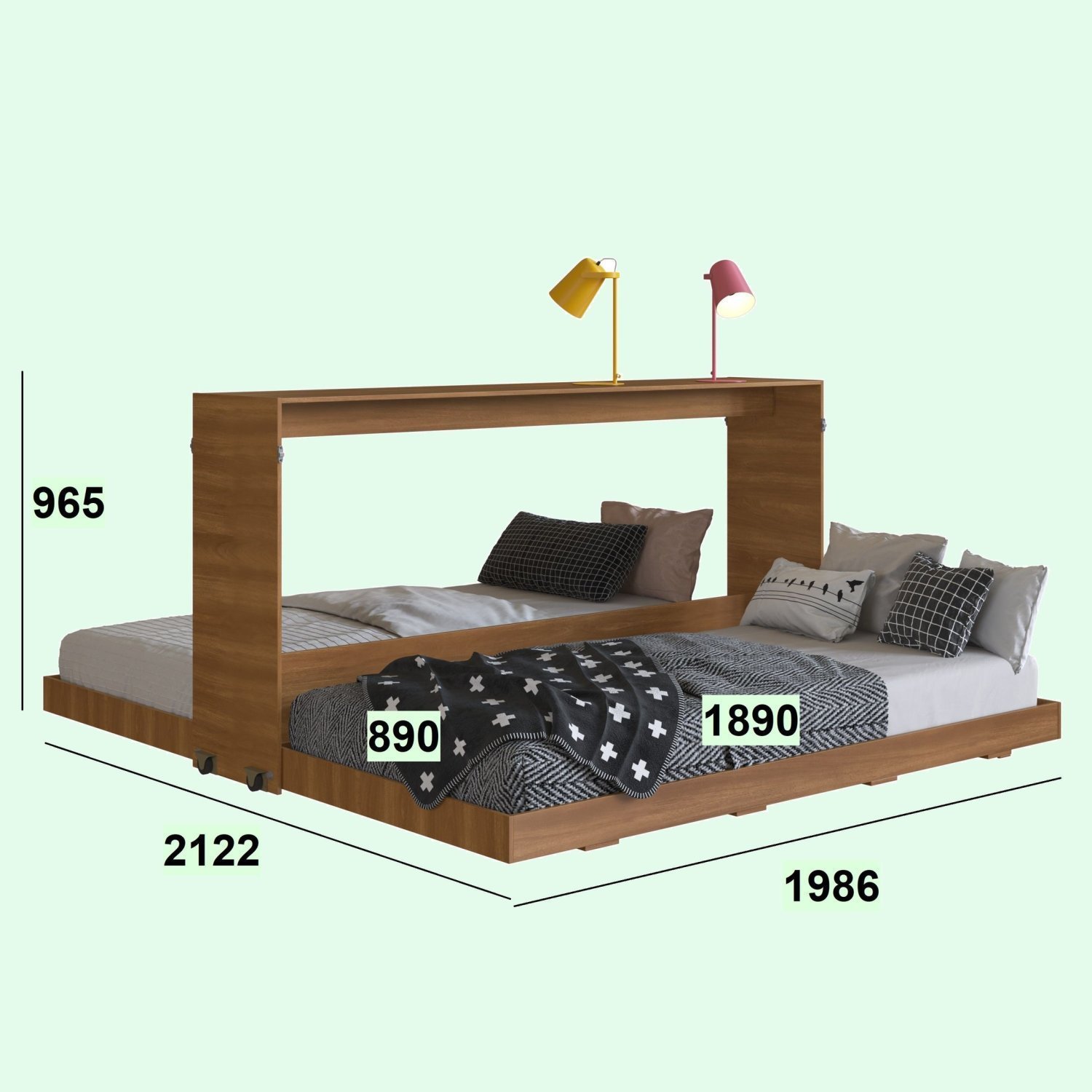 Cama Dupla Articulável Horizontal Solteiro Phoenix - 3