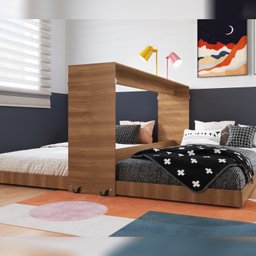 Cama Dupla Articulável Horizontal Solteiro Juvenil 90 Phoenix - 1 Cama Dupla Articulável Horizontal Solteiro Juvenil 90 Phoenix - 1