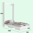 Ver imagem 3 de Cama Articulável Vertical Solteiro Vancouver
