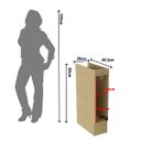 Ver imagem 2 de Toalheiro Minimalista com Rodapé sem Tampo 20cm Tecnomobili