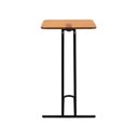 Ver imagem 4 de Mesa de Apoio Lateral 70 x 40 cm Luna Cinamomo e Preto