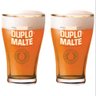 Conjunto de Copos para Cerveja Brahma Duplo Malte 425 ml 2 Peças - 1