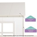 Ver imagem 2 de Beliche Solteiro Queen Montessoriano Cabana Family com Escorregador Casatema MadeiraOriginals Branco/Offwhite