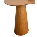Ver imagem 3 de Mesa de Jantar Cone Laminada 140x80cm Orgânica com Base Dupla ****sem As Cadeiras****