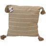 Capa de Almofada Pompom Decorativa 45x45cm Linho - 3
