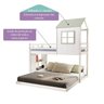 Beliche Solteiro Queen Montessoriano Cabana Family com Estante Casatema MadeiraOriginals - 4