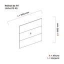 Ver imagem 3 de Painel para TV até 32 Polegadas 90cmx90cm Pe40