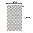 Ver imagem 3 de Tapete Jacquard Sala Antideslizante Casablanca 1,32x2,00 Metros Bege Casa Dona