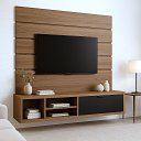 Ver imagem 1 de Rack com Painél em Mdf para Tv Sala de Estar Moderno