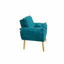 Ver imagem 7 de Kit 2 Poltronas Decorativa Estofada Sala Quarto Escritório Opala Madeira
