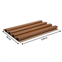 Ver imagem 2 de Kit 3 Painel Ripado 3D Decorativo 2,70m x 16cm
