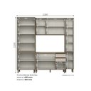 Ver imagem 3 de Cozinha Compacta 4 Peças 100% MDF com Cristaleira e Paneleiro Connect