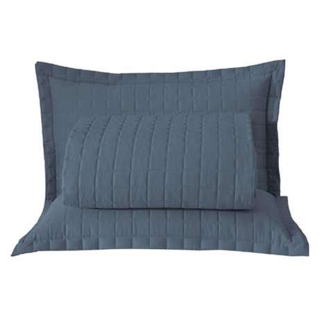 Kit Cobre Leito Colcha Monaco King Dupla Face 3 Peças - Azul