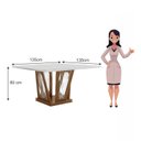 Ver imagem 5 de Conjunto Mesa Quadrada 8 Cadeiras Mônaco Harpa Yescasa