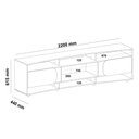 Ver imagem 2 de Rack para Tv até 86 Elegance Cedro/off White Artely Cedro/off White