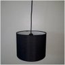 Luminária Pendente Cúpula Preta para E27 - 7