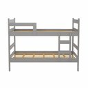 Ver imagem 3 de Beliche Solteiro em MDF 198cm x 92,5cm Prisma Cinza/Jequitiba