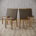 Ver imagem 1 de Kit 4 Cadeiras para Sala de Jantar Isa