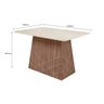 Conjunto Sala de Jantar 135x90cm Tampo Vidro/MDF com 6 Cadeiras Torre Liz - 3