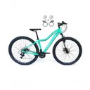 Ver imagem 1 de Bicicleta Aro 29 Absolute Hera Feminina Alumínio 21V Freio Hidráulico Garfo Suspensão Verde 17