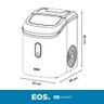 Máquina de Gelo Eos 15kg Ice Cristal Drink Titanium Emg05 220v - 9