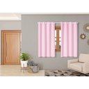 Ver imagem 2 de Cortina Isa Varão Tecido Oxford 2,80m x 1,60m p/ Janela Sala Quarto - Rosa