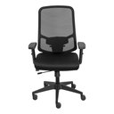 Ver imagem 3 de Cadeira de Escritório Nr-17 Presidente Giratória Imperium Preta Tela Soft Touch Base Relax Rodí